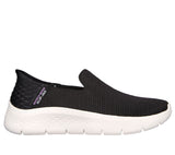 Skechers Women Slip-ins: GO WALK Flex - Relish 124963 Wide Width Black/White