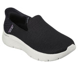 Skechers Women Slip-ins: GO WALK Flex - Relish 124963 Wide Width Black/White