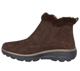 Skechers Women Relaxed Fit: Easy Going - Cool Zip 167862 Wide Choco Suede