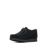 Clarks Original Kids Wallabee Low Older Black Suede