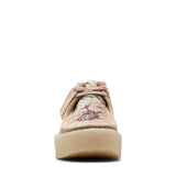 Clarks Original Men Wallabee Cup Boot Tan Floral Txt "Made In Vietnam"