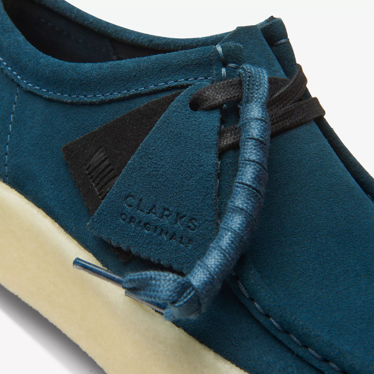 Blue wallabee clarks hotsell