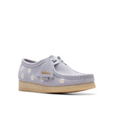 Clarks Original Women WALLABEE CLOUD GREY EMBROIDERY 2024