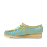 Clarks Original Women WALLABEE BLUE/LIME PRINT 2024