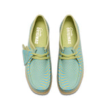 Clarks Original Women WALLABEE BLUE/LIME PRINT 2024