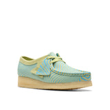 Clarks Original Women WALLABEE BLUE/LIME PRINT 2024