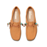 Clarks Original Women Wallabee Pale Peach Suede Made in Vietnam