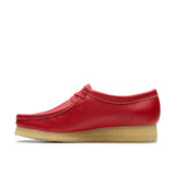 Clarks Original Women Wallabee Red Leather Made in Vietnam