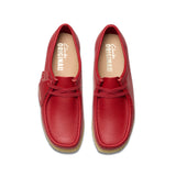 Clarks Original Women Wallabee Red Leather Made in Vietnam
