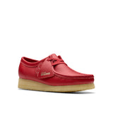 Clarks Original Women Wallabee Red Leather Made in Vietnam
