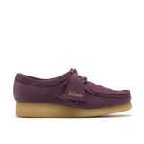 Clarks Original Women Wallabee Plum Suede Made in Vietnam