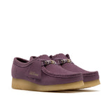 Clarks Original Women Wallabee Plum Suede Made in Vietnam
