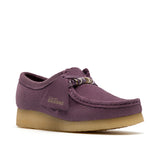 Clarks Original Women Wallabee Plum Suede Made in Vietnam