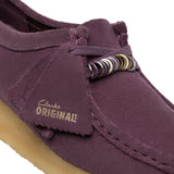 Clarks Original Women Wallabee Plum Suede Made in Vietnam