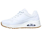 Skechers Women Uno Stand on Air 73690 White Wide Fit