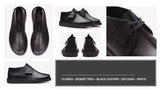 Clarks Original Men DESERT TREK BLACK SMOOTH LEATHER MADE IN VIETNAM