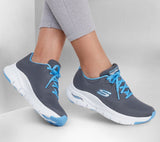 Skechers Women ARCH FIT - SUNNY OUTLOOK-149057 CHARCOAL/BLUE