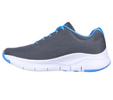 Skechers Women ARCH FIT - SUNNY OUTLOOK-149057 CHARCOAL/BLUE