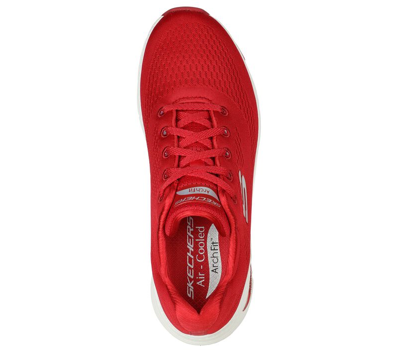 Air Cooled Skechers Womens Shoes Red SKECHERS Women ARCH FIT SUNNY