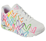 Skechers Women JGoldcrown: Uno - Highlight Love 177981 WHITE / MULTI