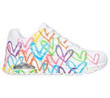 Skechers Women JGoldcrown: Uno - Highlight Love 177981 WHITE / MULTI