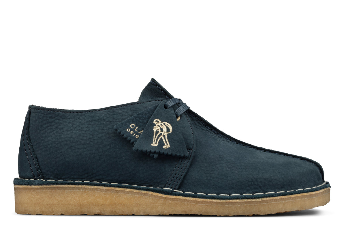 Clarks Original Desert Trek - Blue Nubuck Made in Vietnam – Shoes