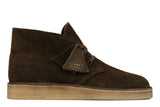 Clarks Original Men Desert Coal Olive Suede Made in Vietnam
