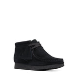 Clarks Original Kids Wallabee Boot Older Black Suede