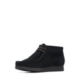 Clarks Original Kids Wallabee Boot Older Black Suede