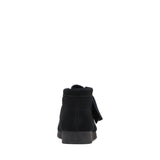 Clarks Original Kids Wallabee Boot Older Black Suede