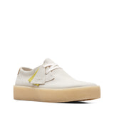 Clarks Original Men Ashcott Cup Off White Suede "Made In Vietnam"