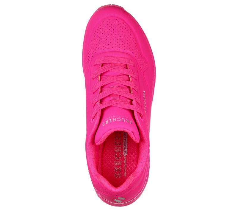 Skechers Ladies Uno Stand on Air Sneakers - Pink - Brandz