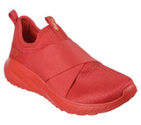 SKECHERS WOMENS BOBS SQUAD CHAOS-2SHINE 100% VEGAN 117221 (RED)