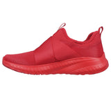 SKECHERS WOMENS BOBS SQUAD CHAOS-2SHINE 100% VEGAN 117221 (RED)