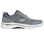 Skechers Men's GO WALK ARCH FIT IDYLLIC - 216116 Extra Wide Fit Grey/Navy