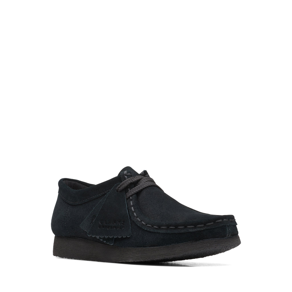 Kids Clarks Original Wallabee Low Older Black Suede – Shoes 4 You