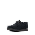 Kids Clarks Original Wallabee Low Older Black Suede