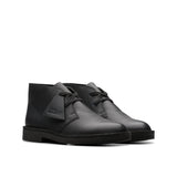 Kids Clarks Original Desert Boot O Black Leather