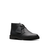 Kids Clarks Original Desert Boot O Black Leather