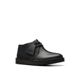 Kids Clarks Original Desert Trek O Black Leather