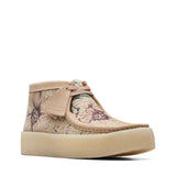 Men's Clarks Original Wallabee Cup Boot Tan Floral Txt "Made In Vietnam"