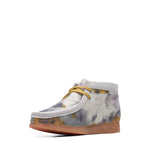 Kids Clarks Original Wallabee Boot Older Tie Dye Textile