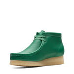 Women Clarks Original Wallabee Boot. Cactus Green Lea "Made In Vietnam"