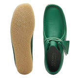 Women Clarks Original Wallabee Boot. Cactus Green Lea "Made In Vietnam"