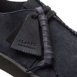 Mans Clarks oorspronklike woestynbeker - blou suede gemaak in Vietnam 