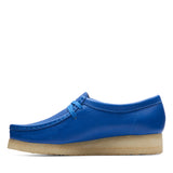 Women Clarks Original Wallabee. Bright Blue Lea "Made In Vietnam"