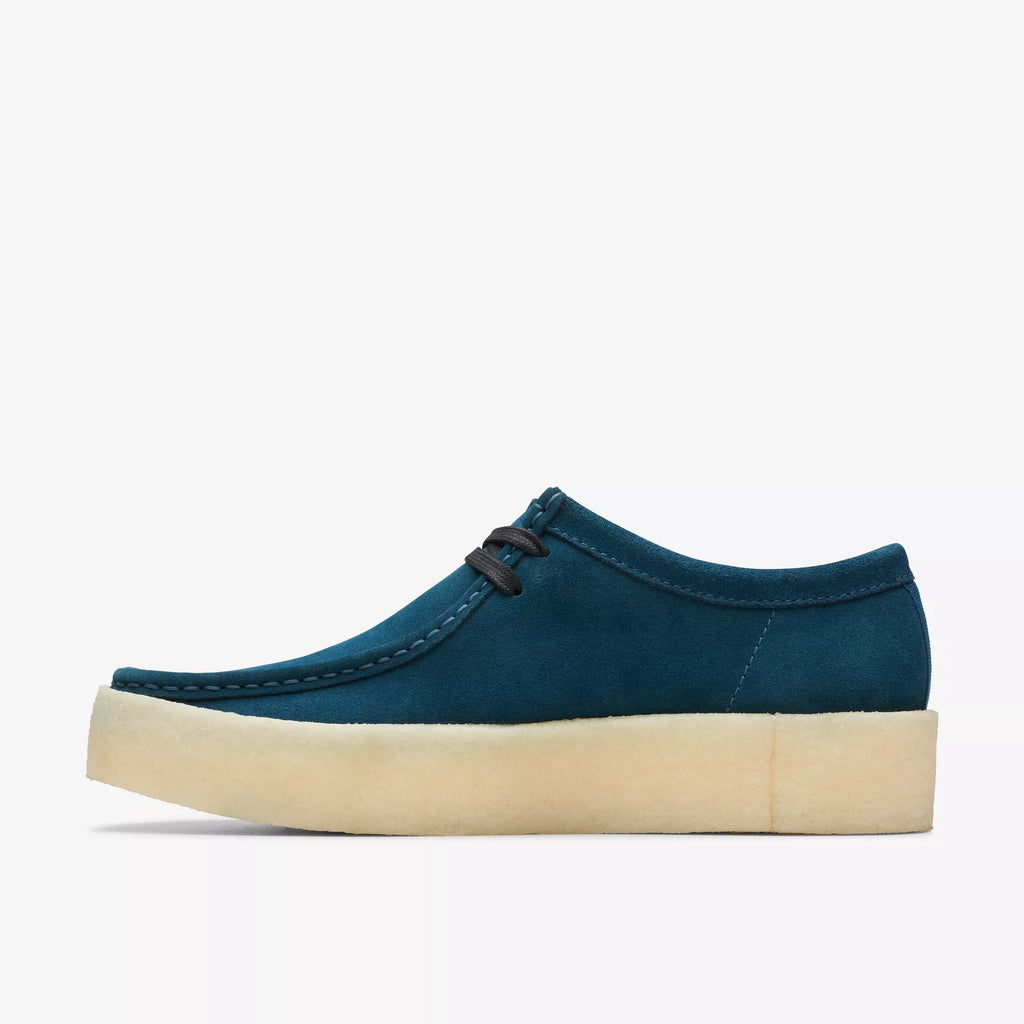 Blue suede clarks wallabee clearance
