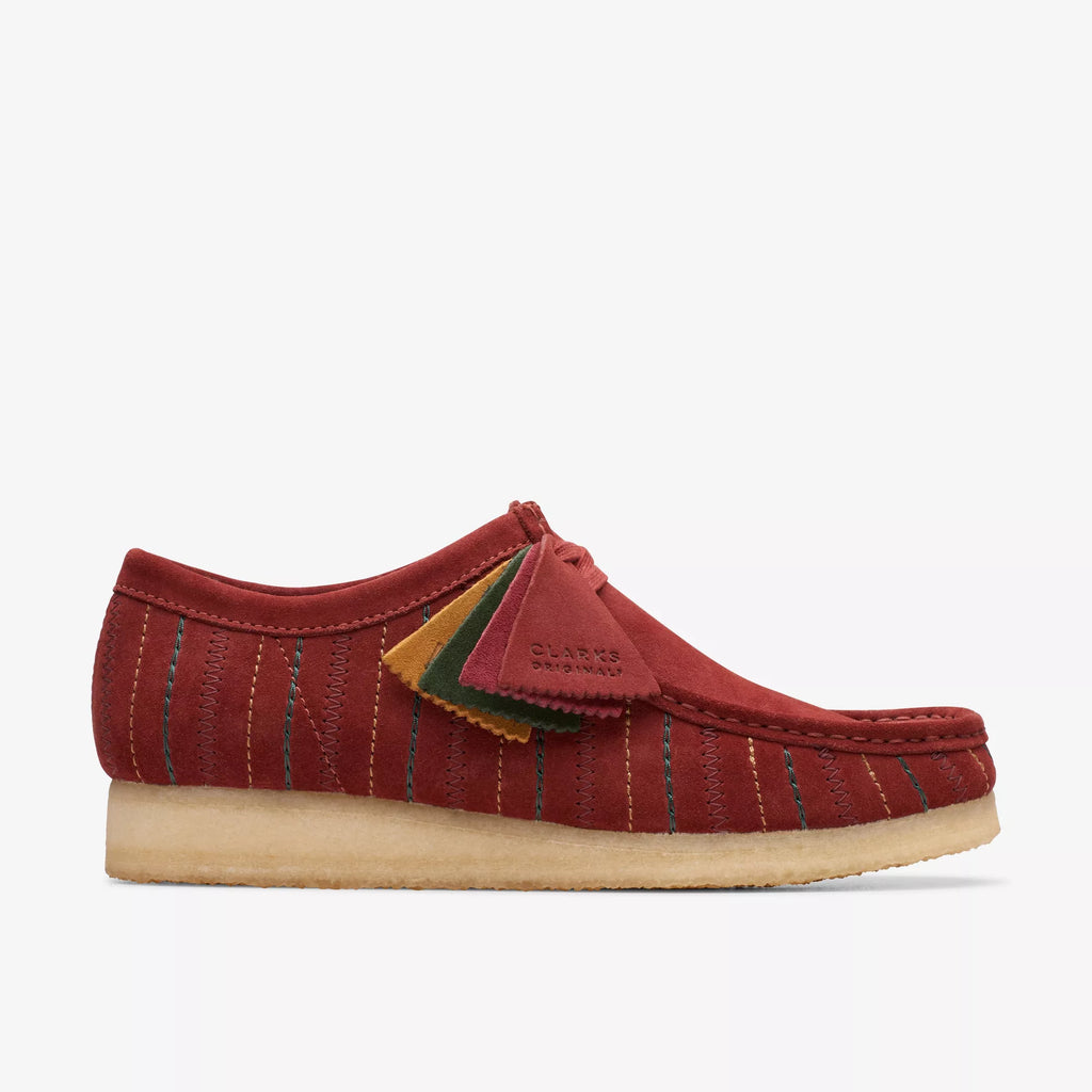 Clarks Original Men s WALLABEE BURGUNDY COMBI Suede Made in