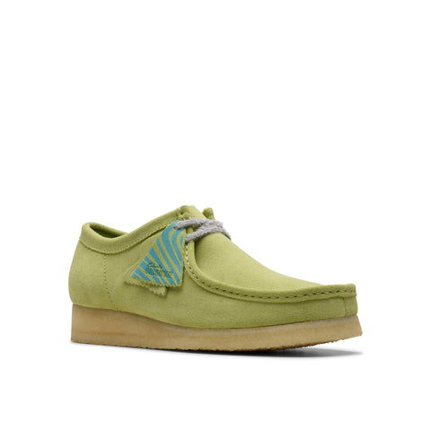 Clarks Men's Original Wallabee Pale Lime Suede Made In Vietnam"