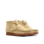 Kids Clarks Original Wallabee Boot Maple Suede